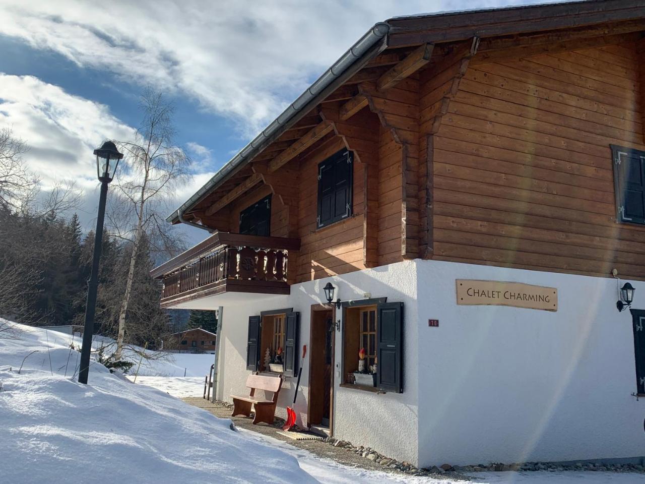 Chalet Charming Grächen Exterior foto